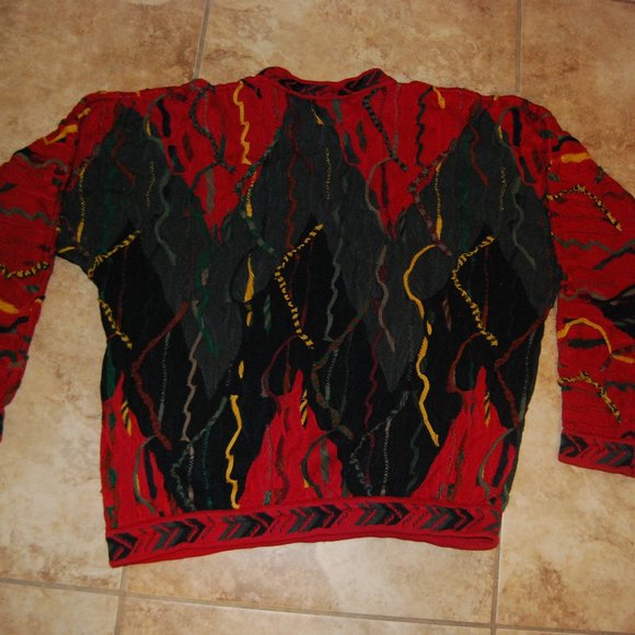 Coogi Australia Men's COOGI 3D Knit Size (L) Multicolor Sweaters Jumper Cotton - Picture 8 of 12